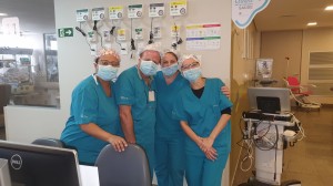 Drs. Marta, Paulo R. Margotto, Vera e Joseleide de Castro (UTI Neonatal do Hospital Santa Lúcia em 15/6/2020)