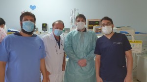 Drs. Antônio, Paulo R. Margotto, Igor  Harley e Marcos, Residentes de Neonatologia da Unidade de Neonatologia do HMIB/SES/DF(16/9/2020)
