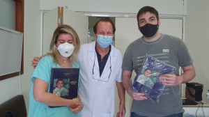 Drs. Luciana, Paulo R. Margotto e Igor  Harley, Residentes em Neonatologia da Unidade de Neonatologia do HMIB/SES/DF (16/12/2020)