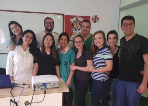 Dr. Diogo Pedroso (em verde) com os R3-R4 da Neonatologia do HMIB (9 de novembro de   2018)