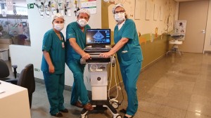 Drs. Gialaine, Paulo R. Margotto e Mácia Pimentel-UTI Neonaal do Hospital Santa Lúcia em 6-7-2020