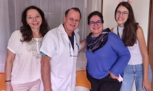 Drs Joseleide de Caso, Paulo R. Margotto, Sandra Lins e Carol em 20-11-2021