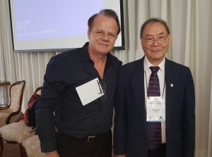 Drs. JT Wung e Paulo R Margotto (1o Simpósio Internacional de Neonatologia do DF e HMIB (25 a 27 de outubro de  2018)