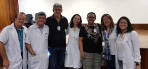 Sessão de Anatomia Clínica da Obstetrícia do HMIB: Drs. Paulo R. Margotto, Sergio Veiga, João Vilela, Joseleide, Marta DR de Moura, Lucila Nagata (295/2019)