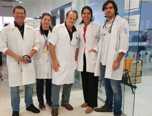 Doutorandos Joaquim, Nathália, (Dr. Paulo R. Margotto), Flávia e Pedro:20-9-2018