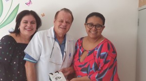 Drs. Sandra Lins, Paulo R. Margotto e Marta DR de Moura em 18/3/2020