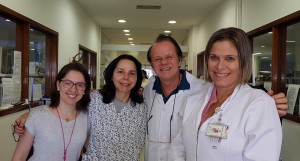 Discussão sobre Kernicterus na Residência do HMIB/SES/DF: Drs. Tatiane, Joseleide de Castro, Paulo R. Margotto e Miza Vidigal (19/5/2019)