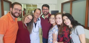 R4 de Neonatologia (HMIB) (3/4/2019). Drs. Andre, Lorena,(Dr. Paulo R. Margotto), Borela, Daniela, Maria Eduarda e Milena (3/4/2019)