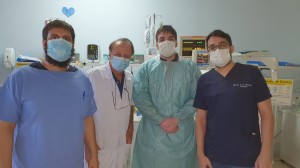 Residentes de Neonatologia no HMIB/SES/D:   Antônio, Igor Harley e Marcos em 16-9-2020