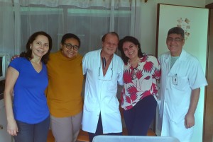 Drs. Joseleide de Castro, Marta DR de Moura, Paulo R. Margotto, Sandra Lins e Sérgio Veigas em 4/3/2020