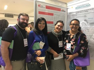 Drs. Fabiano, Rita Silveira, Sandra Lins  Marta DR de Moura (VI Encontro Internacional de Neonatologia, Gramado, 11/4/2019